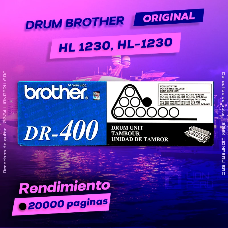 Drum Brother HL 1230, HL-1230 Tambor Unit Original, ofrece un rendimiento de Calidad a un super Precio, ingresa y consigue el tuyo… ¡¡YA!!