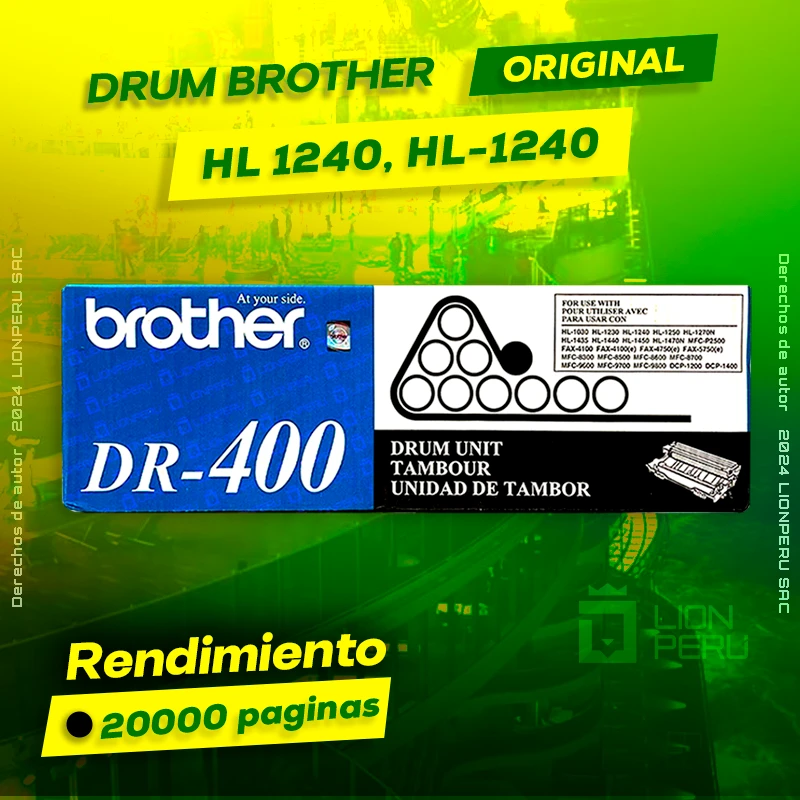 Drum Brother HL 1240, HL-1240 Tambor Unit Original, ofrece un rendimiento de Calidad a un super Precio, ingresa y consigue el tuyo… ¡¡YA!!