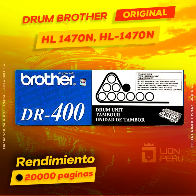 Drum Brother HL 1470N, HL-1470N Tambor Unit Original, ofrece un rendimiento de Calidad a un super Precio, ingresa y consigue el tuyo… ¡¡YA!!