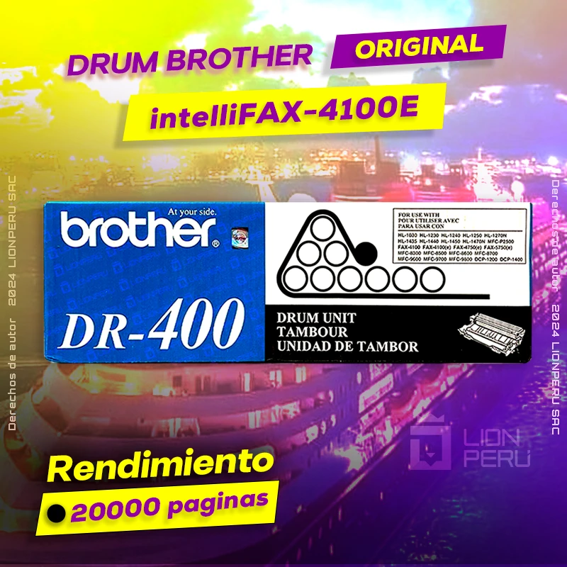 Drum Brother intelliFAX-4100E Tambor Unit Original, ofrece un rendimiento de Calidad a un super Precio, ingresa y consigue el tuyo… ¡¡YA!!