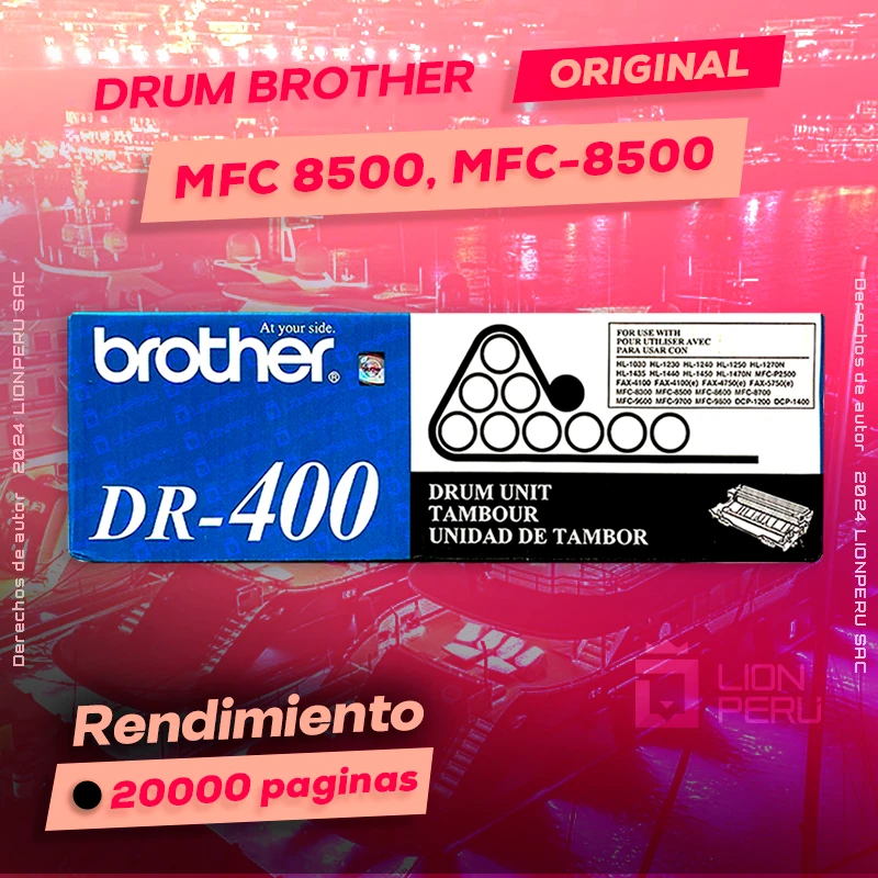 Drum Brother MFC 8500, MFC-8500Tambor Unit Original, ofrece un rendimiento de Calidad a un super Precio, ingresa y consigue el tuyo… ¡¡YA!!