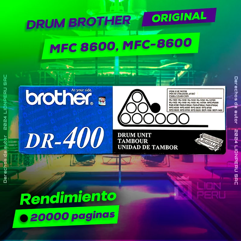 Drum Brother MFC 8600, MFC-8600 Tambor Unit Original, ofrece un rendimiento de Calidad a un super Precio, ingresa y consigue el tuyo… ¡¡YA!!