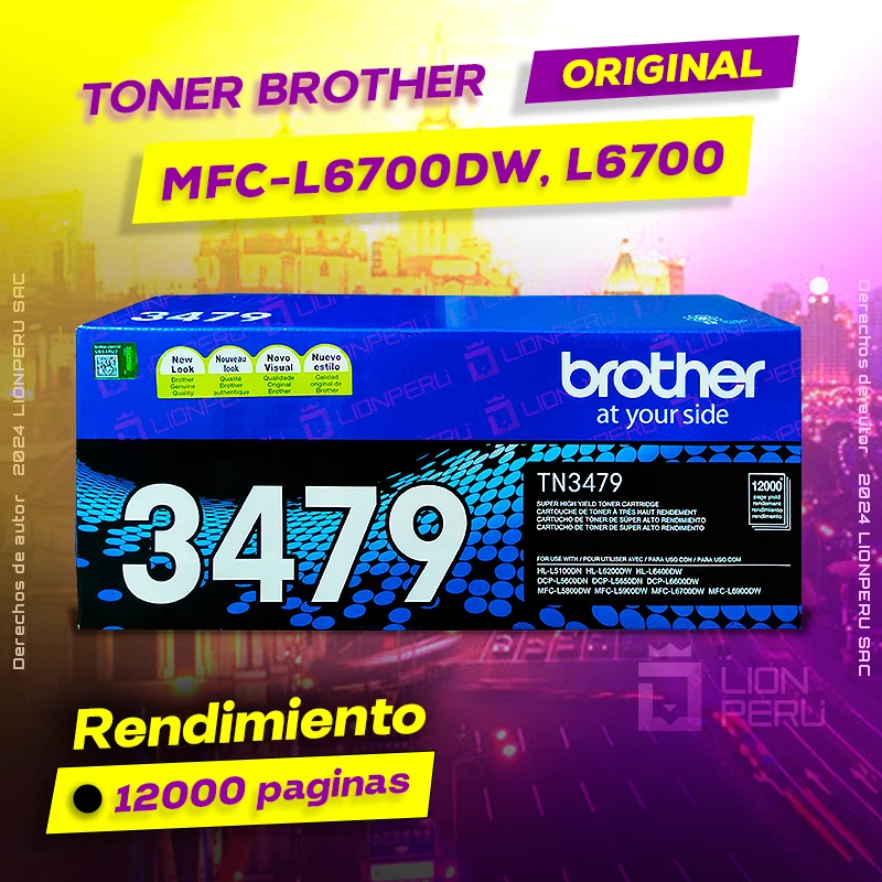 Toner Brother MFC L6700dw, MFC-L6700dw cartridge Original negro, ofrece un rendimiento de Calidad a un super Precio, consigue el tuyo… ¡¡YA!!