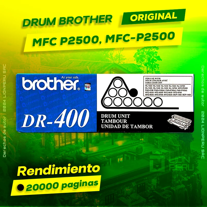 Drum Brother MFC P2500, MFC-P2500 Tambor Unit Original, ofrece un rendimiento de Calidad a un super Precio, ingresa y consigue el tuyo… ¡¡YA!!