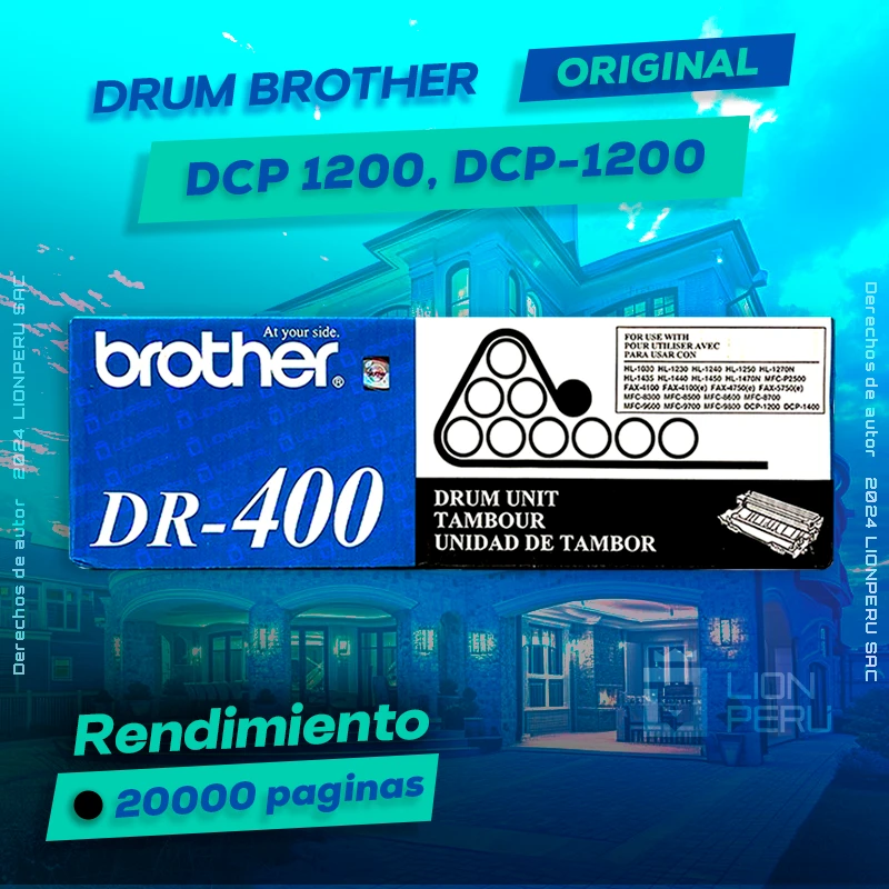 Drum Brother DCP 1200, DCP-1200 Tambor Unit Original, ofrece un rendimiento de Calidad a un super Precio, ingresa y consigue el tuyo… ¡¡YA!!
