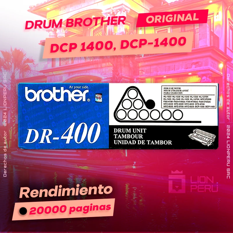 Drum Brother DCP 1400, DCP-1400 Tambor Unit Original, ofrece un rendimiento de Calidad a un super Precio, ingresa y consigue el tuyo… ¡¡YA!!