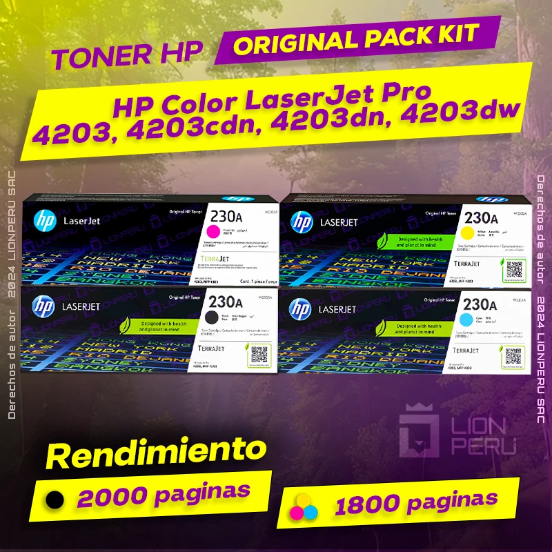 Toner HP 4203, 4203cdn, 4203dn, 4203dw Color LaserJet Pro