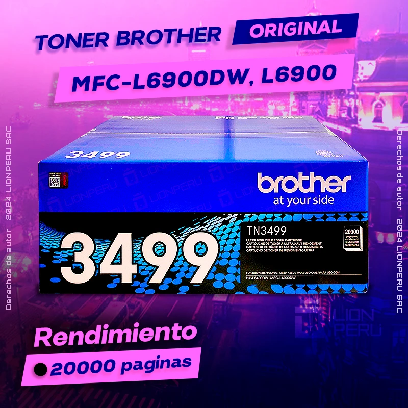 Toner Brother L6900, MFC L6900dw Laser Extra Alta Capacidad