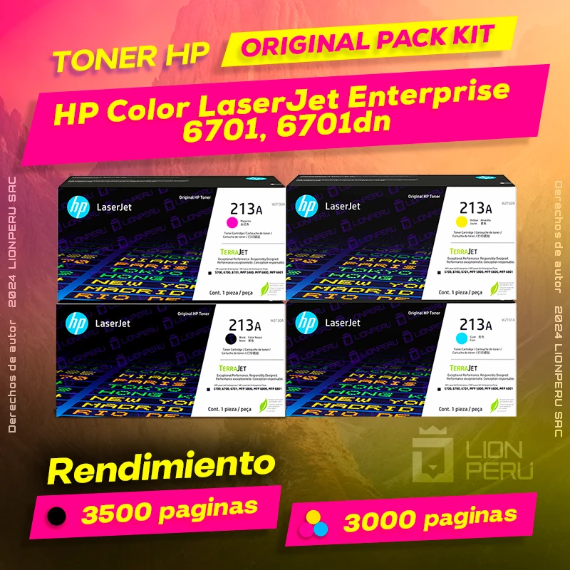Toner HP 6701, 6701dn Color LaserJet Enterprise