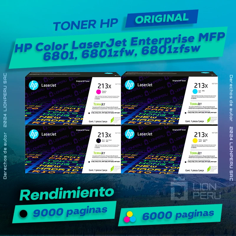 Toner HP MFP 6801, 6801zfw, 6801zfsw Color LaserJet