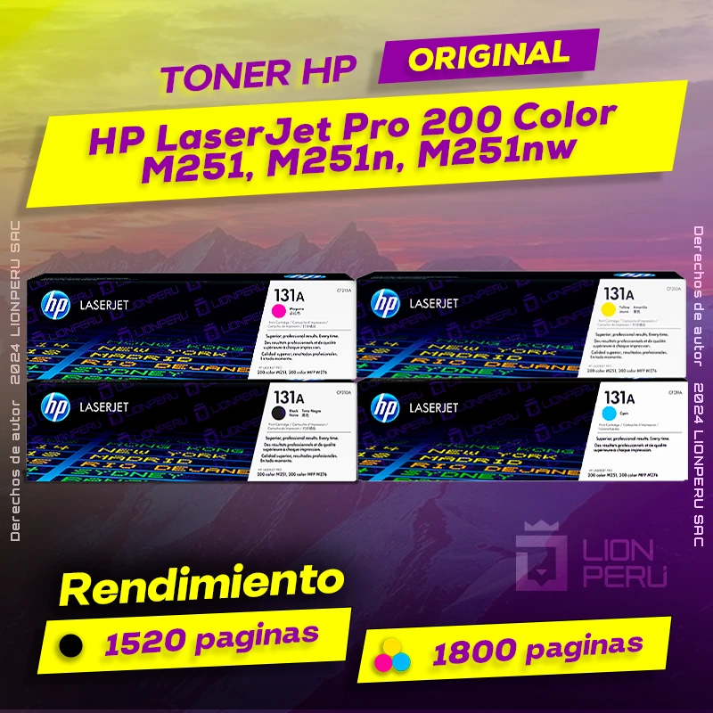 Toner HP Series 200 Color M251, M251n, M251nw LaserJet Pro