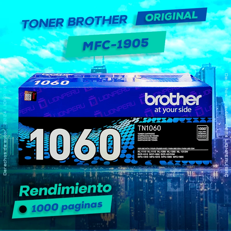 Toner Brother MFC-1905 cartucho Laser Original negro, ofrece un rendimiento de Calidad a un super Precio, consigue el tuyo… ¡¡YA!!