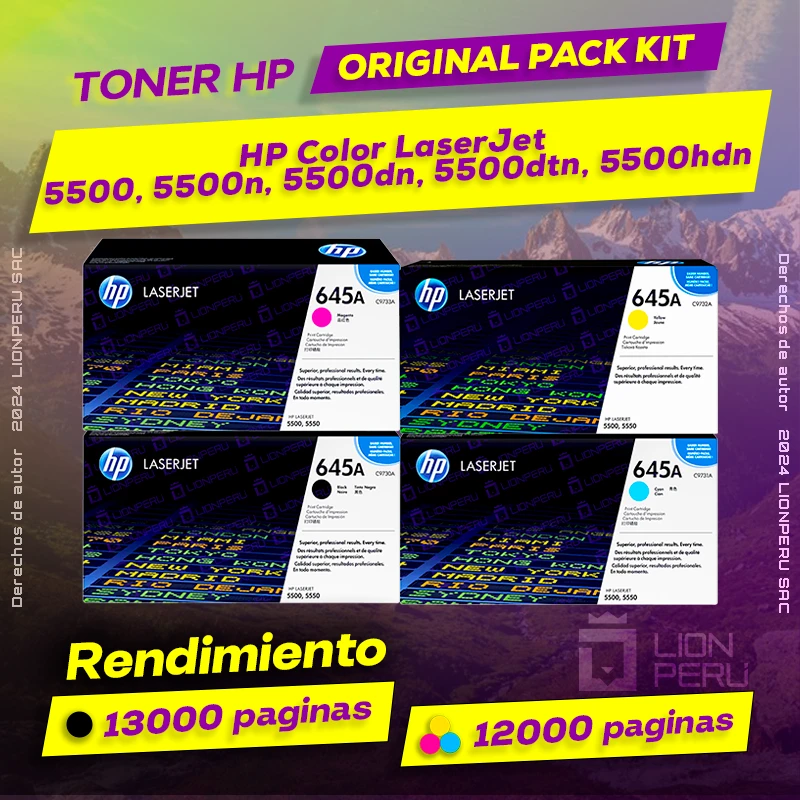 Toner HP 5500, 5500n, 5500dn, 5500dtn, 5500hdn LaserJet