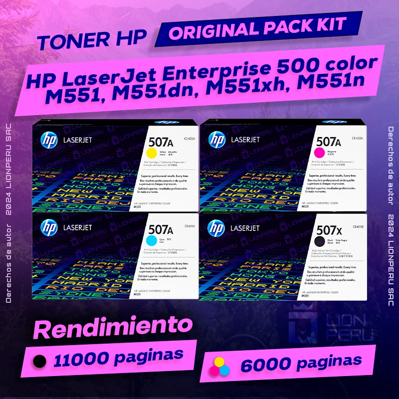 Toner HP 500 color M551, M551dn, M551xh, M551n LaserJet