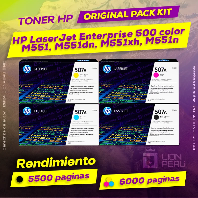 Toner HP 500 color M551, M551dn, M551xh, M551n LaserJet