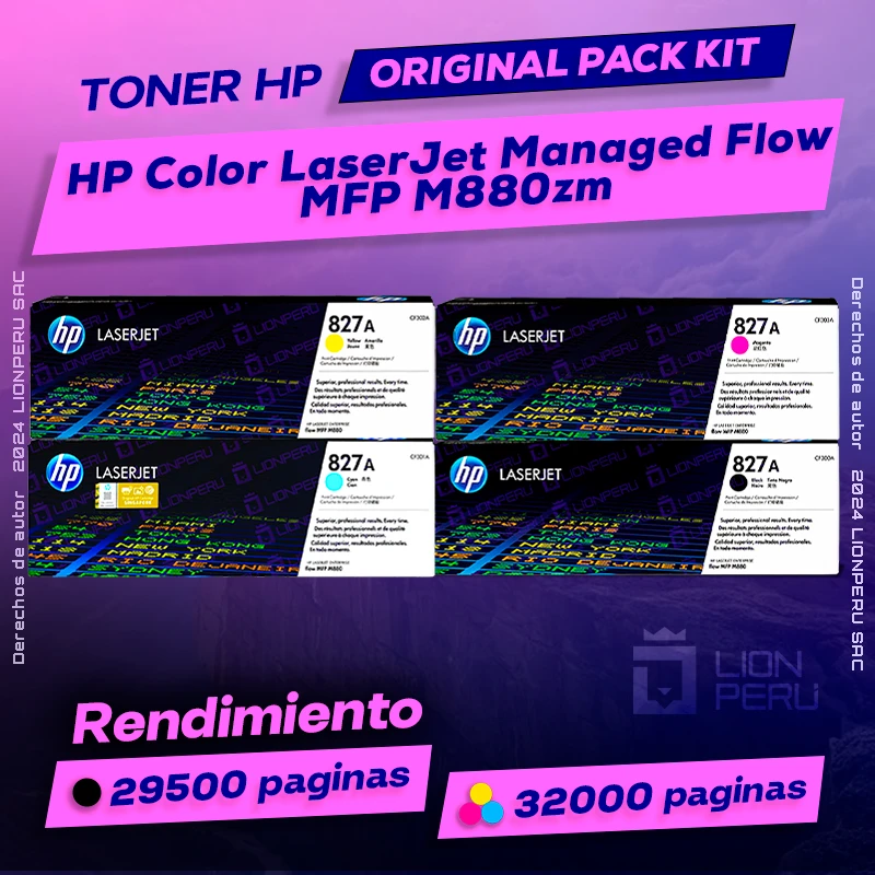 Toner HP MFP M880, M880zm Color LaserJet Managed Flow