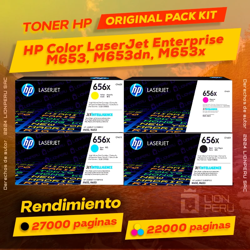 Toner HP M653, M653dn, M653x Color LaserJet Enterprise