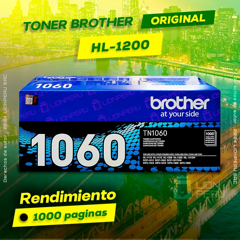 Toner Brother HL 1200, HL-1200 cartucho Laser Original negro, ofrece un rendimiento de Calidad a un super Precio, consigue el tuyo… ¡¡YA!!