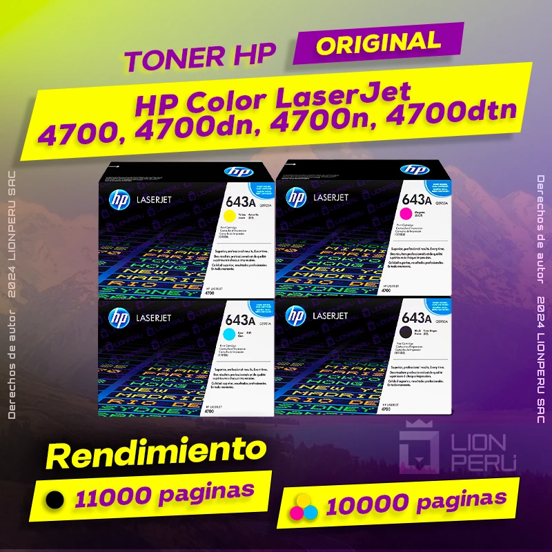 Toner HP 4700, 4700dn, 4700n, 4700dtn Color LaserJet