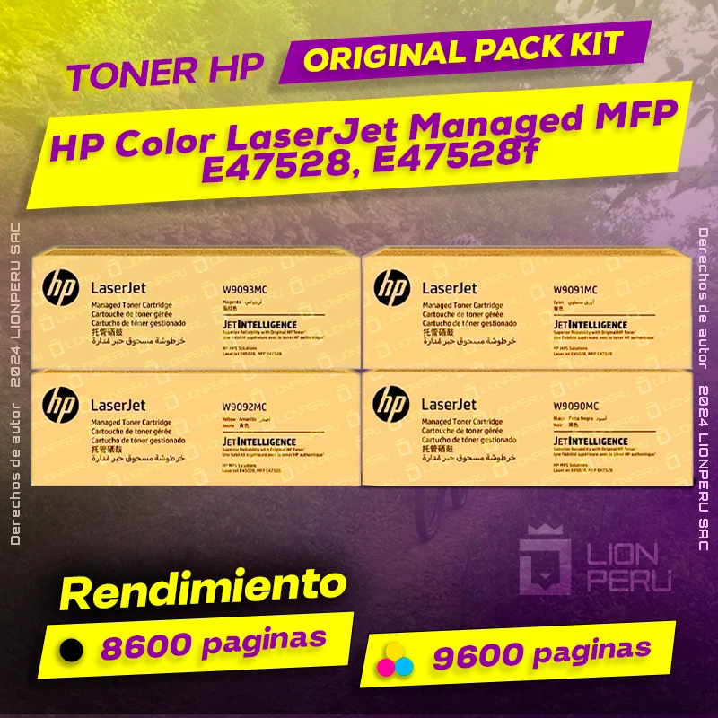 Toner HP MFP E47528, E47528f Color LaserJet Managed