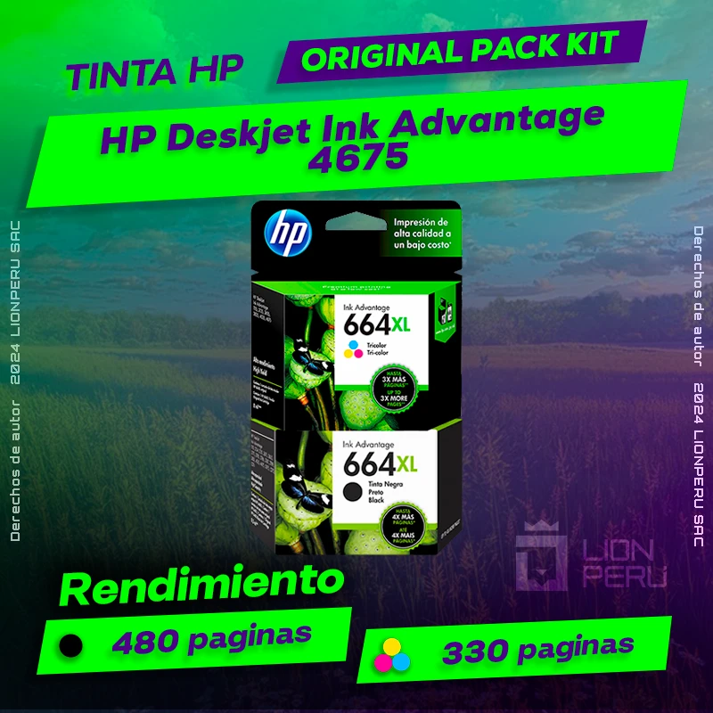 Tinta HP 4675 Deskjet Ink Advantage Cartucho Original