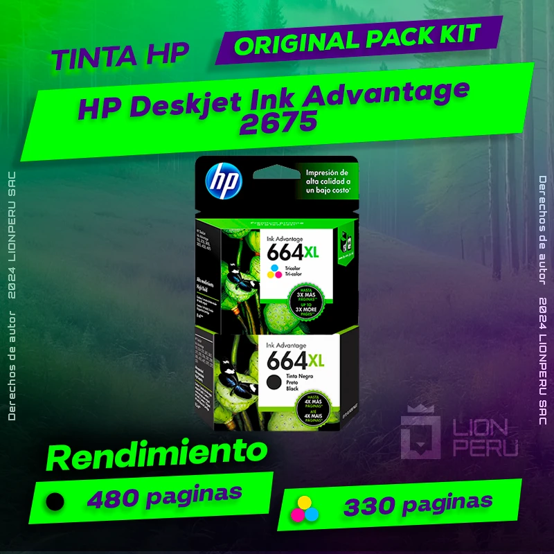 Tinta HP 2675 Deskjet Ink Advantage Cartucho Original