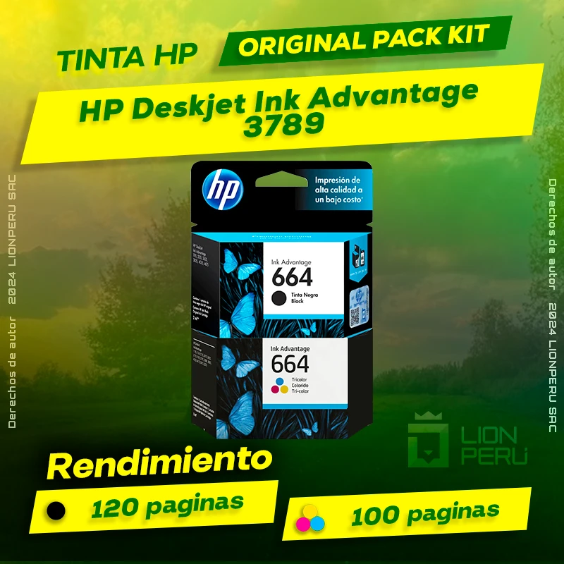 Tinta HP 3787 Deskjet Ink Advantage Cartucho Original