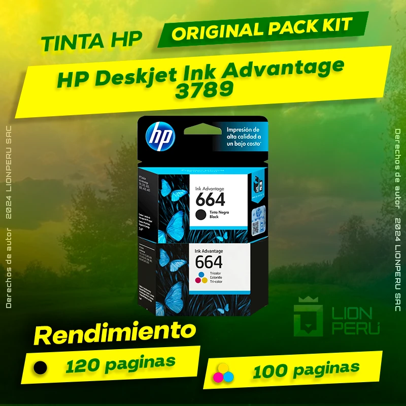 Tinta HP 3789 Deskjet Ink Advantage Cartucho Original