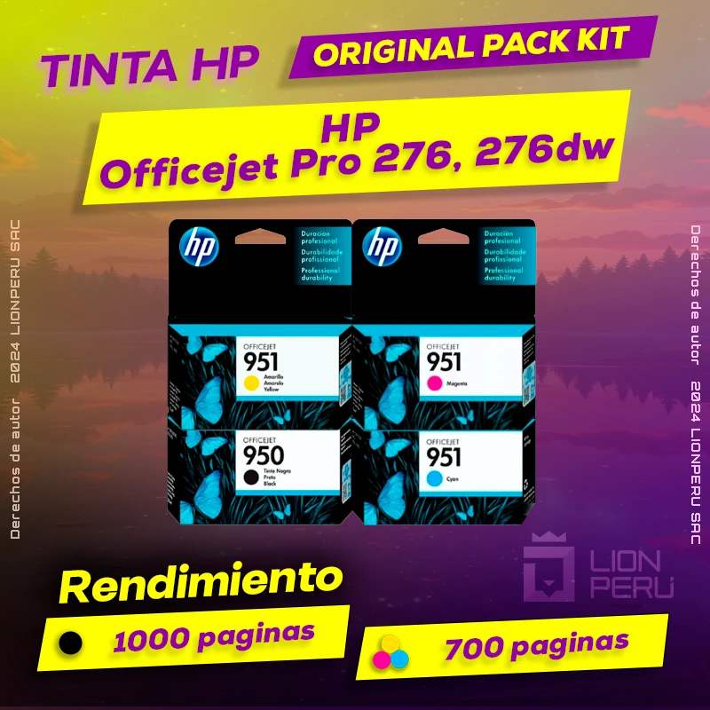 Tinta HP 276, 276dw Officejet Pro Cartucho Original