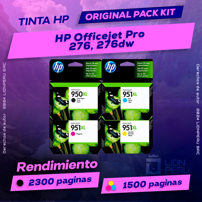 Tinta HP 276, 276dw Officejet Pro Cartucho Original