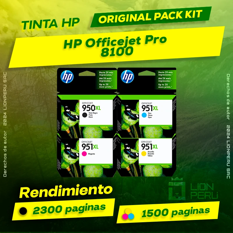 Tinta HP 8100 Officejet Pro Cartucho Original