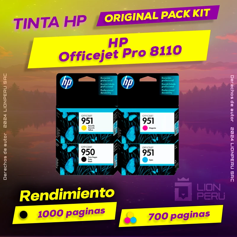 Tinta HP 8110 Officejet Pro Cartucho Original