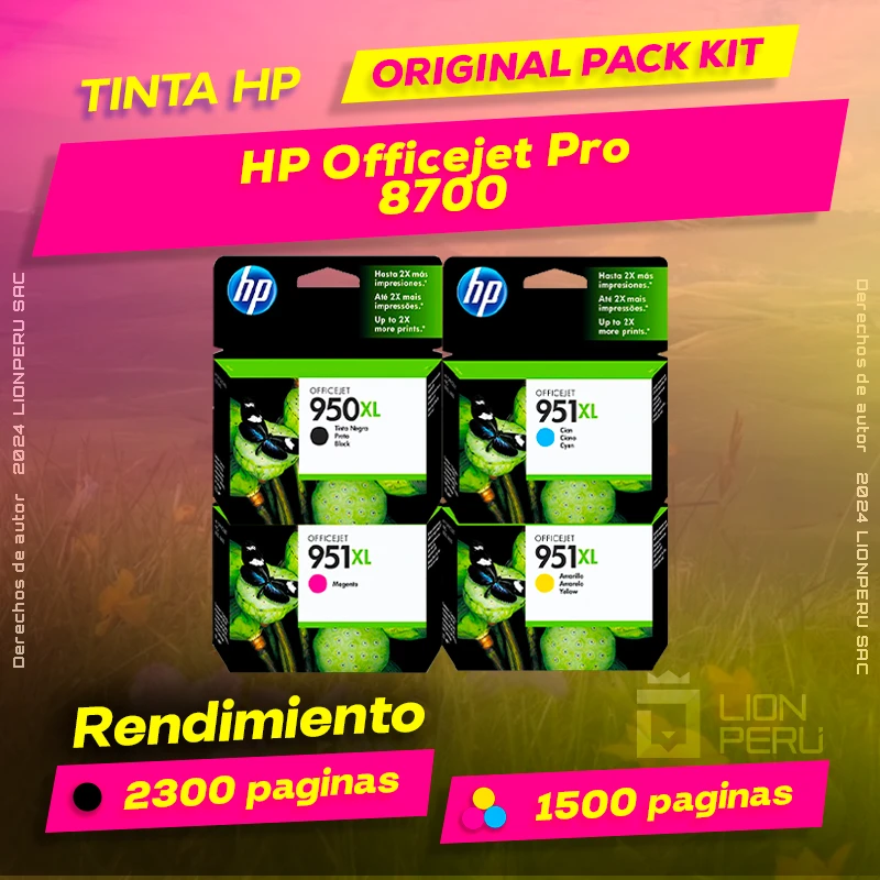 Tinta HP 8700 Officejet Pro Cartucho Original