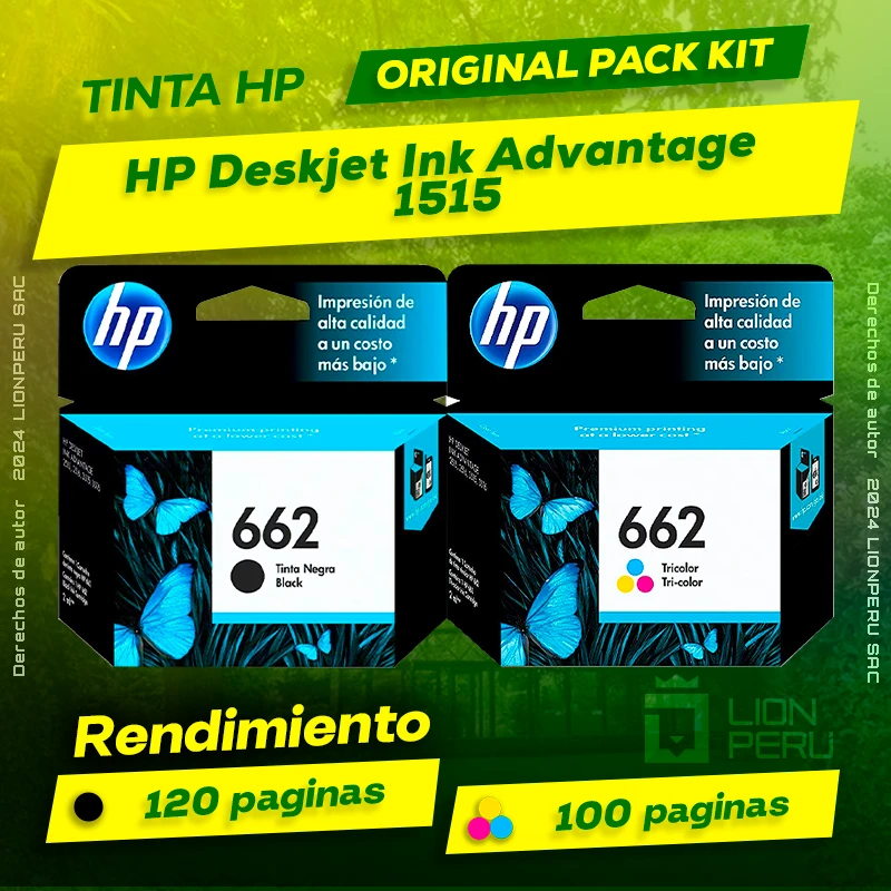 Tinta HP 1515 Deskjet Ink Advantage Cartucho Original