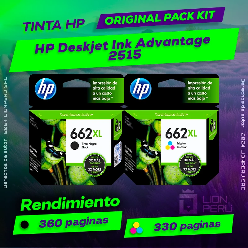 Tinta HP 2515 Deskjet Ink Advantage Cartucho Original
