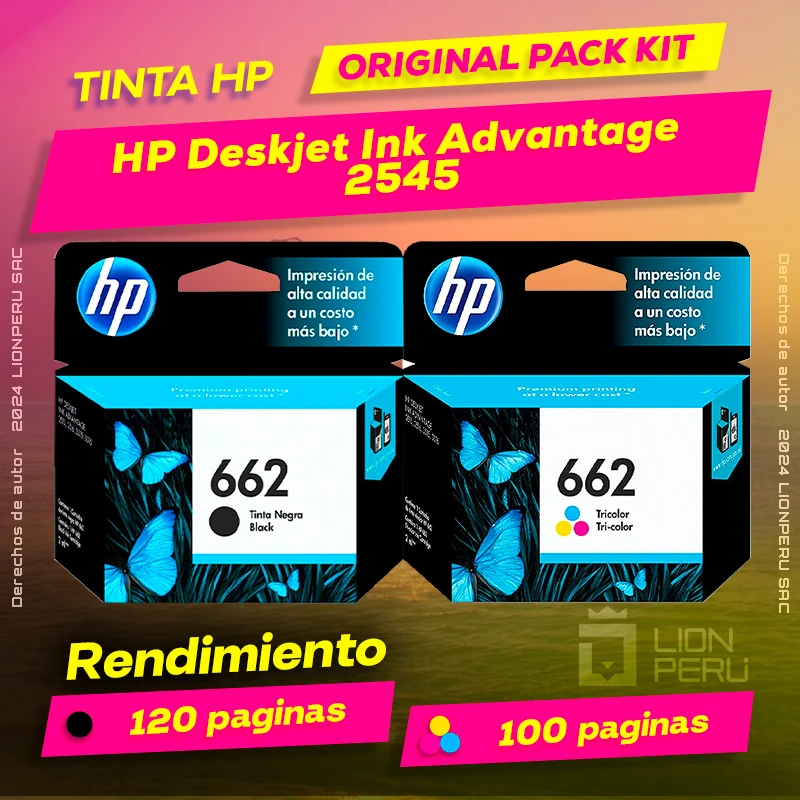 Tinta HP 2545 Deskjet Ink Advantage Cartucho Original