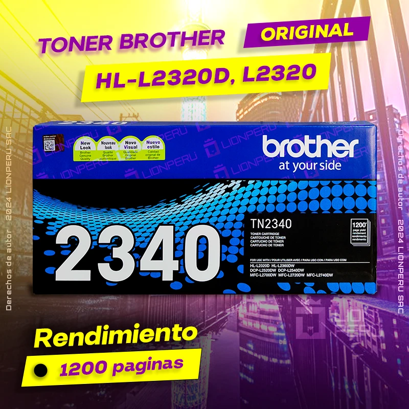 Toner Brother HL-L2320d, L2320 Laser Original Cartucho negro, ofrece un rendimiento de Calidad a un super Precio, consigue el tuyo… ¡¡YA!!