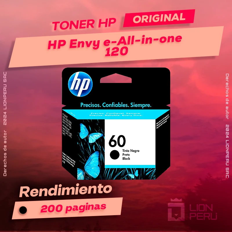 Tinta HP 120 Envy e-All-in-one Cartucho Original