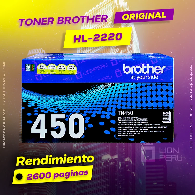 Toner Brother HL 2220, HL-2220 Alta Capacidad