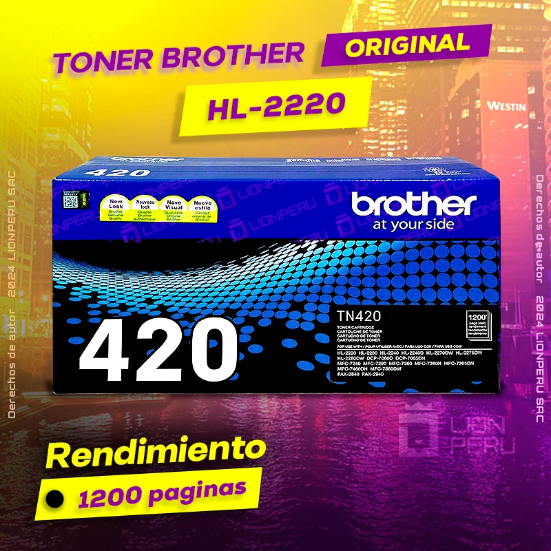 Toner Brother HL 2220, HL-2220 cartucho Laser Original negro, ofrece un rendimiento de Calidad a un super Precio, consigue el tuyo… ¡¡YA!!