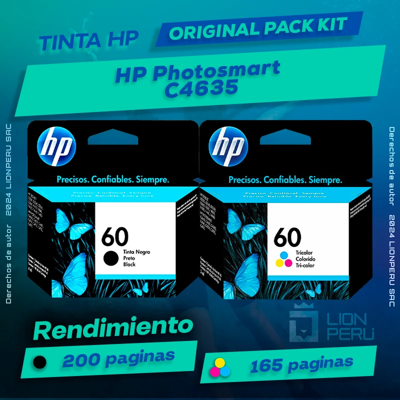Tinta HP C4635 Photosmart All In One Cartucho Original
