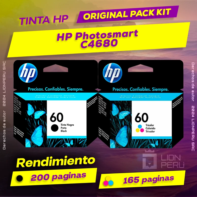 Tinta HP C4680 Photosmart All In One Cartucho Original