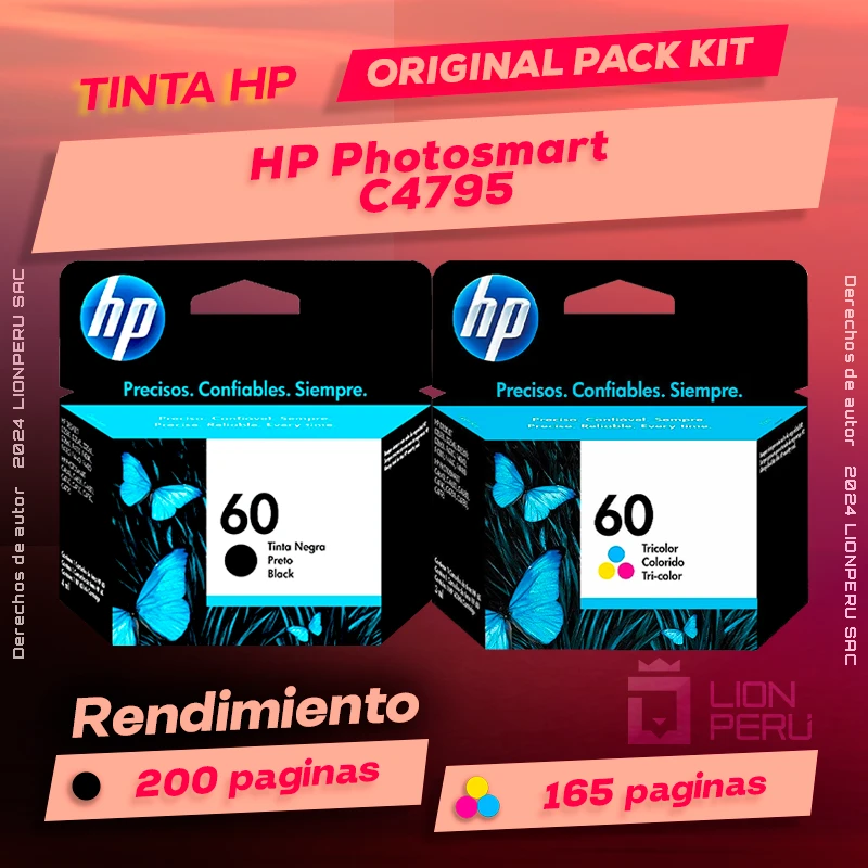 Tinta HP C4795 Photosmart All In One Cartucho Original
