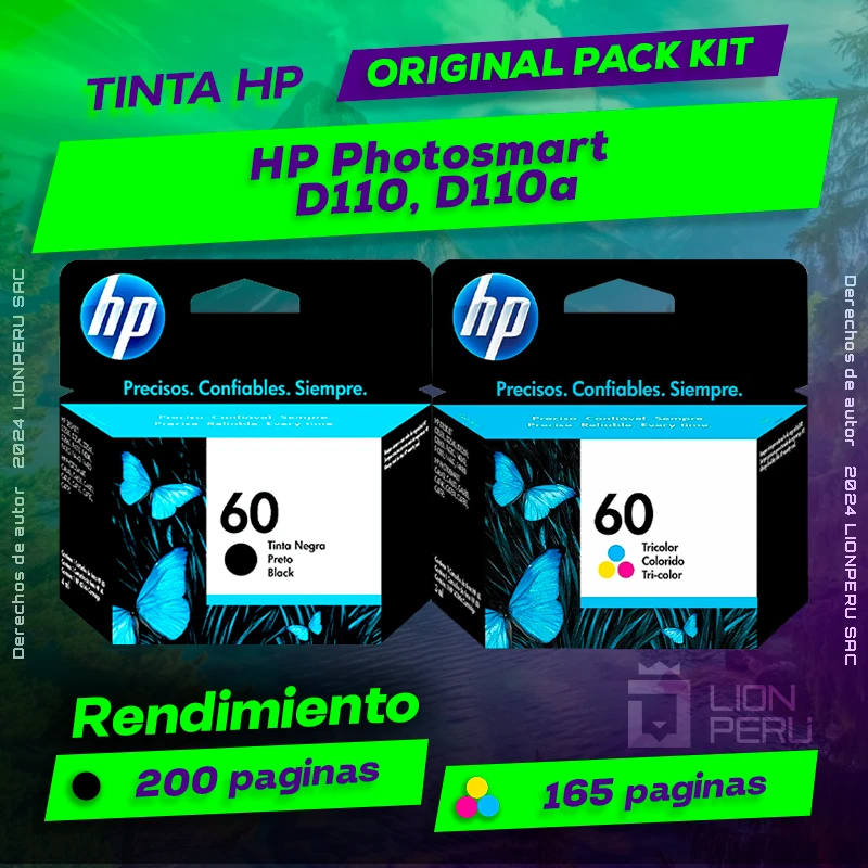Tinta HP D110, D110a Photosmart All In One Original