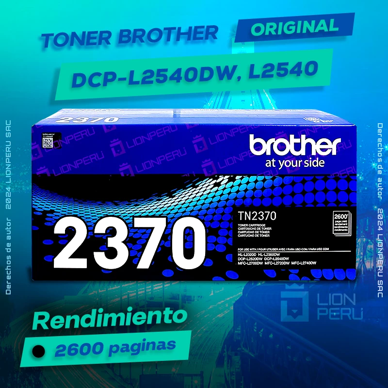 Toner Brother DCP L2540dw, L2540, L2540dn Original Cartucho negro, ofrece un rendimiento de Calidad a un super Precio, consigue el tuyo… ¡¡YA!!