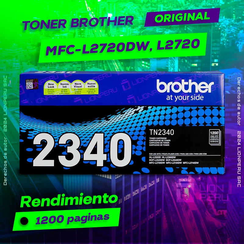 Toner Brother MFC L2720dw, L2720, MFC-L2720dw, L'2720dw cartucho negro, ofrece un rendimiento de Calidad a un super Precio, consigue el tuyo… ¡¡YA!!