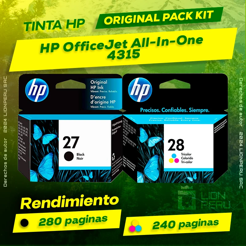 Tinta HP 4315 OfficeJet All-In-One Cartucho Original