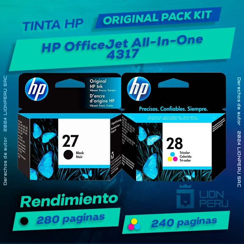 Tinta HP 4317 OfficeJet All-In-One Cartucho Original