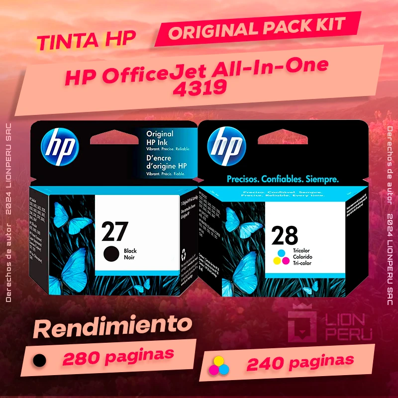 Tinta HP 4319 OfficeJet All-In-One Cartucho Original