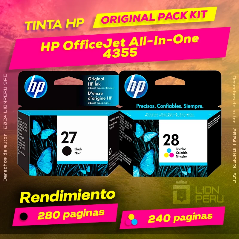 Tinta HP 4355 OfficeJet All-In-One Cartucho Original